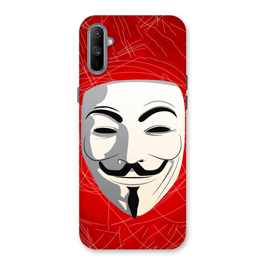 Anonymous Mask Abstract Back Case for Realme C3