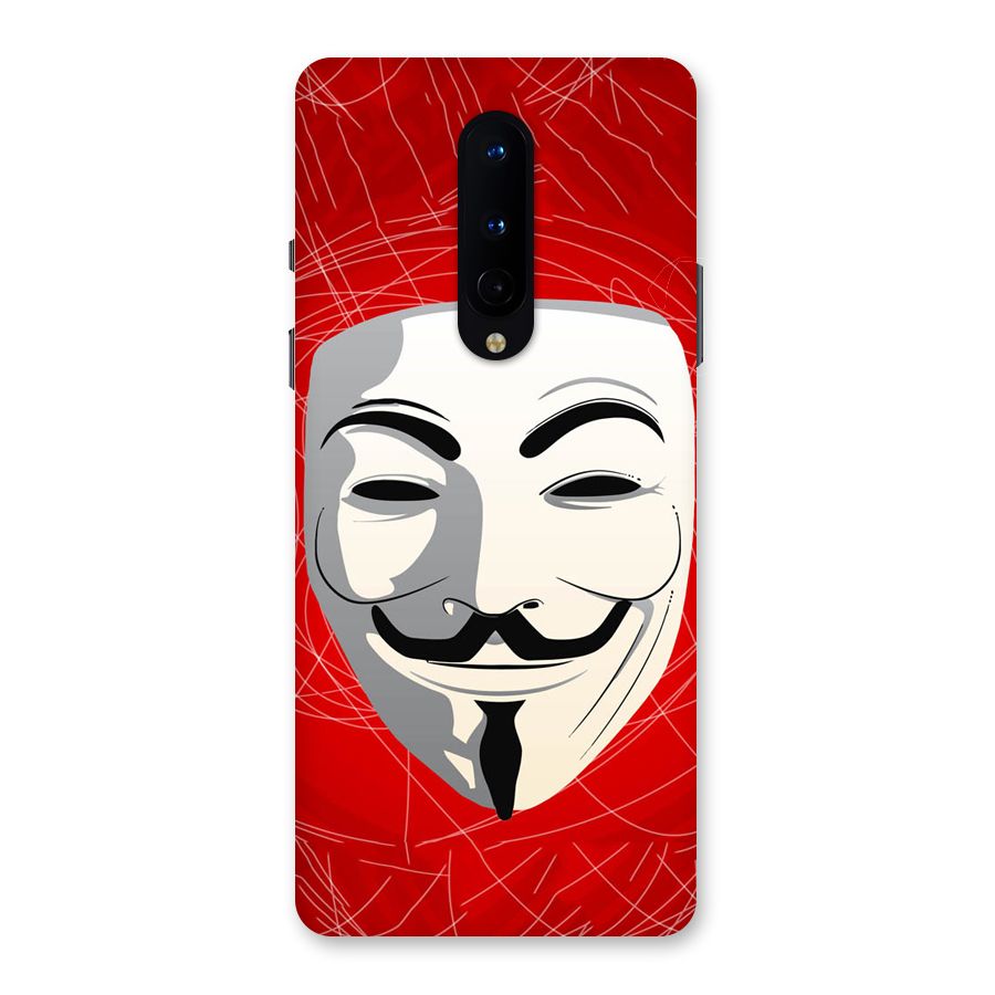 Anonymous Mask Abstract  Back Case for OnePlus 8