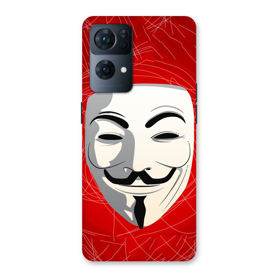 Anonymous Mask Abstract  Back Case for Oppo Reno7 Pro 5G