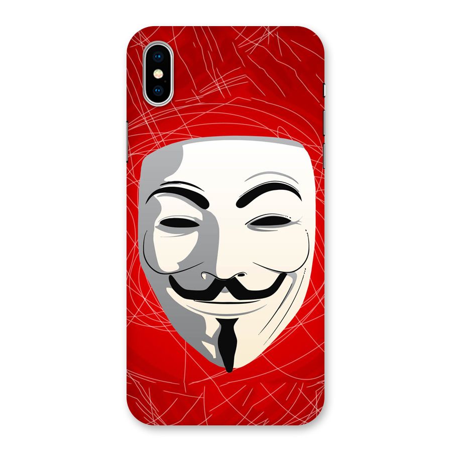 Anonymous Mask Abstract  Back Case for iPhone XS
