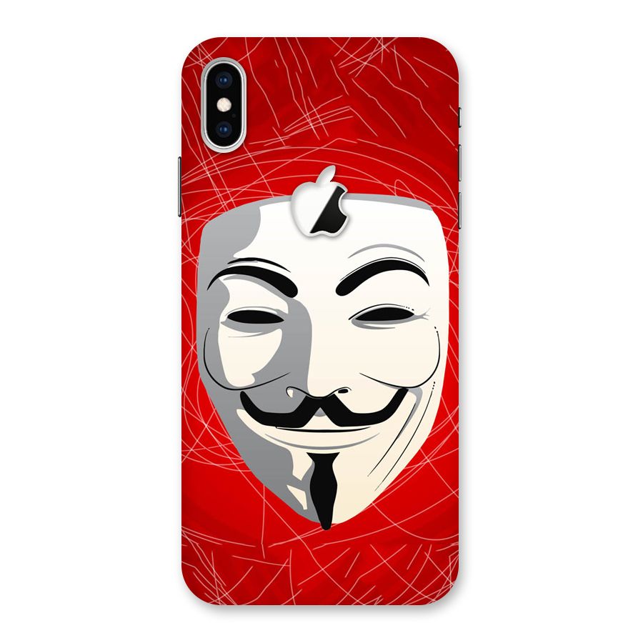 Anonymous Mask Abstract  Back Case for iPhone XS Max Apple Cut