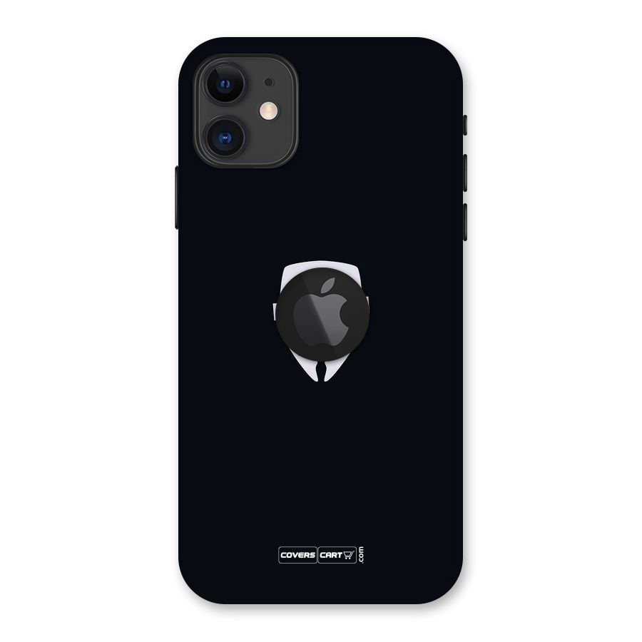 Anonymous Mask Back Case for iPhone 11 Logo Cut