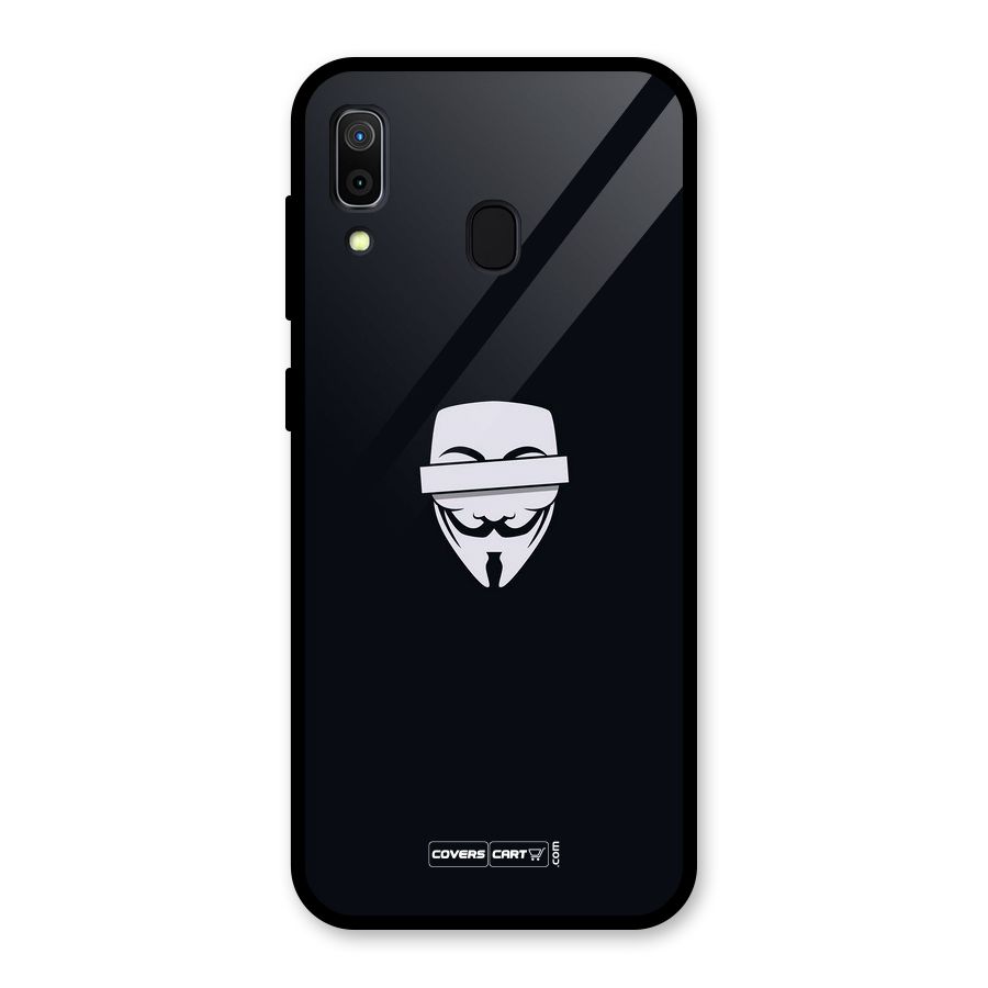 Anonymous Mask Glass Back Case for Galaxy A30