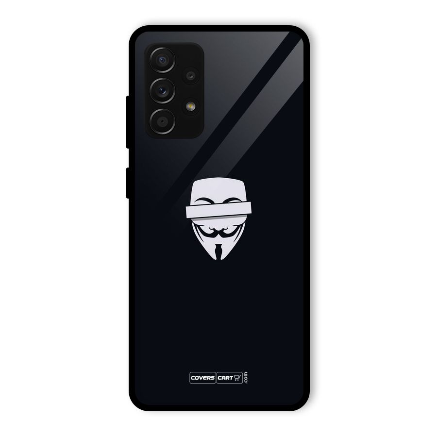 Anonymous Mask Glass Back Case for Galaxy A53 5G