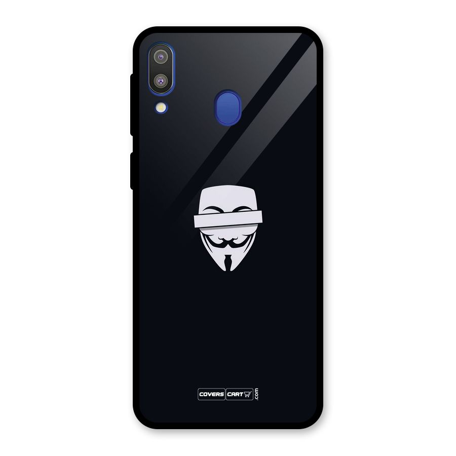 Anonymous Mask Glass Back Case for Galaxy M20