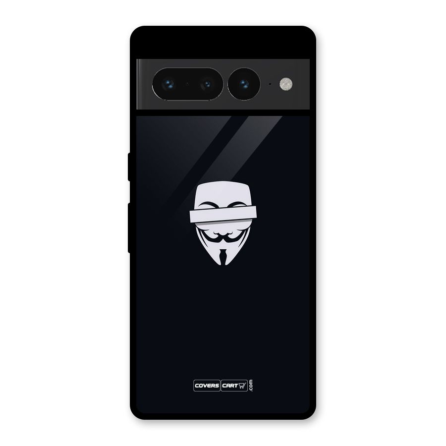 Anonymous Mask Glass Back Case for Google Pixel 7 Pro