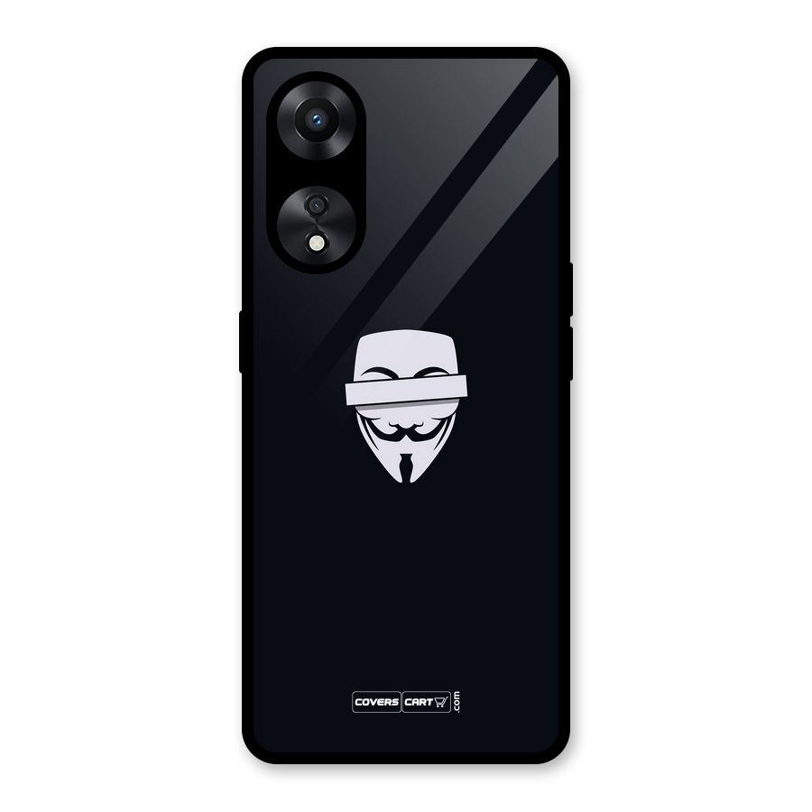 Anonymous Mask Glass Back Case for Oppo A78