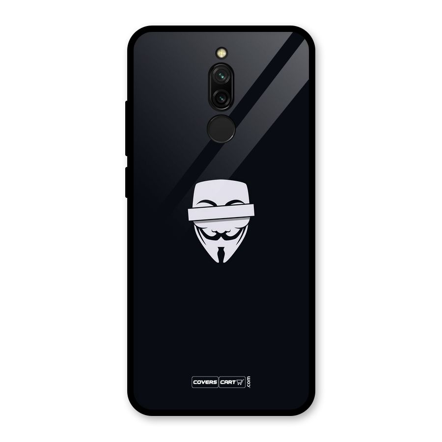 Anonymous Mask Glass Back Case for Redmi 8