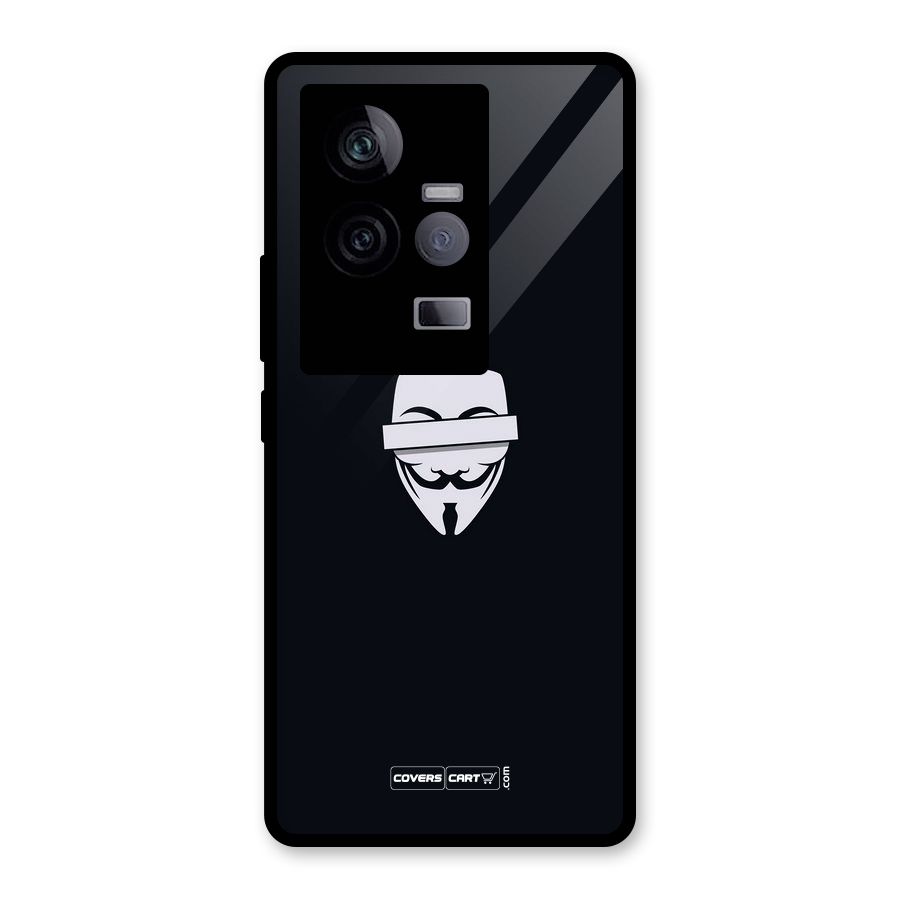 Anonymous Mask Glass Back Case for Vivo iQOO 11 5G