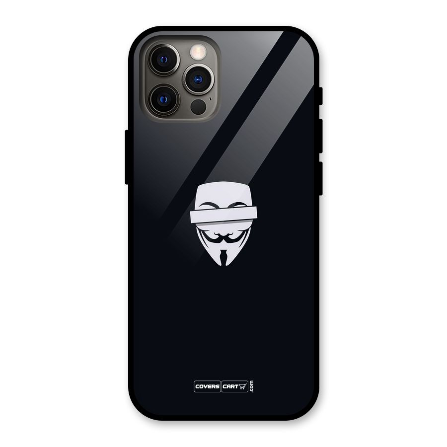 Anonymous Mask Glass Back Case for iPhone 12 Pro