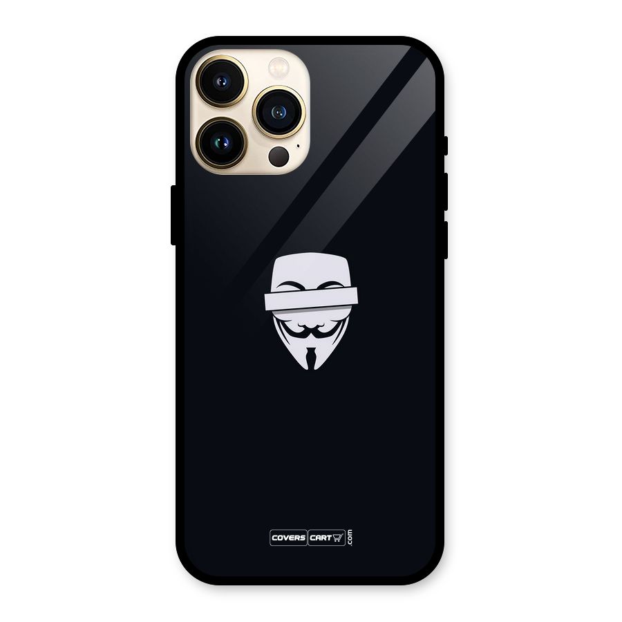 Anonymous Mask Glass Back Case for iPhone 13 Pro Max