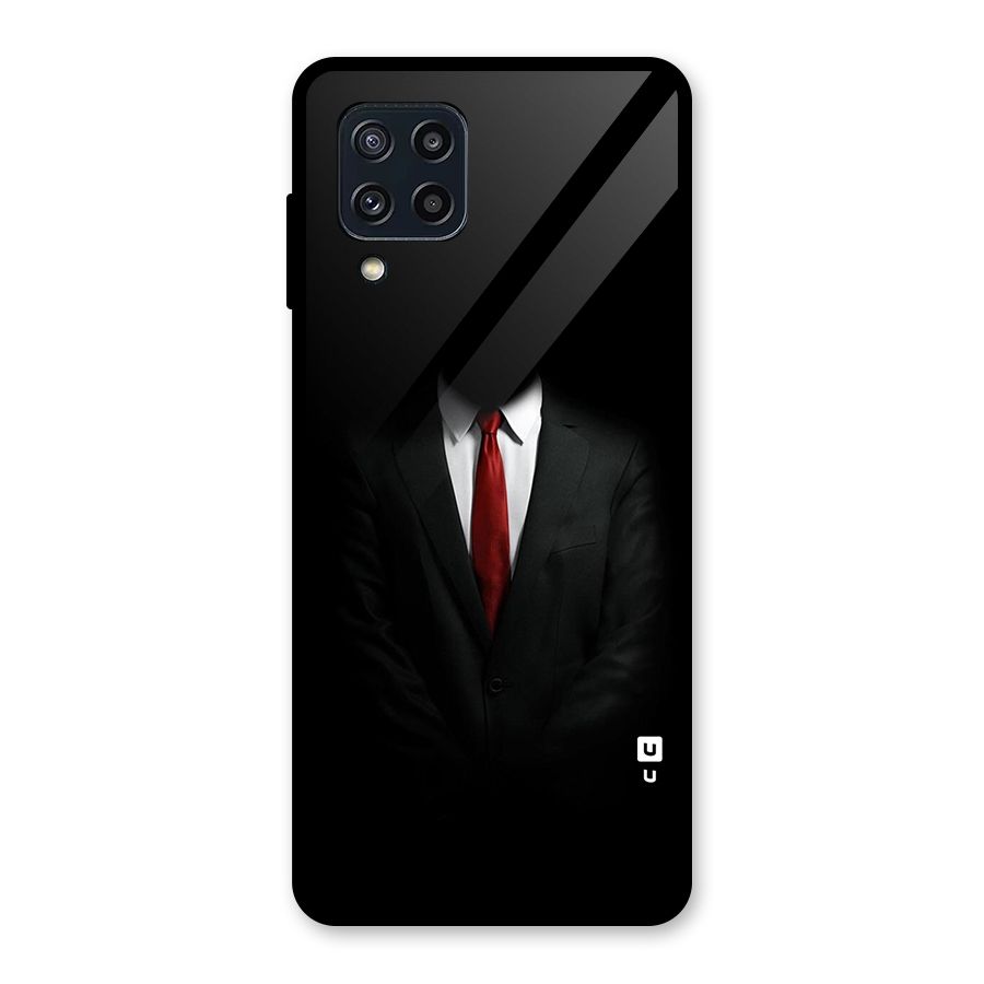 Anonymous Suit Glass Back Case for Galaxy M32