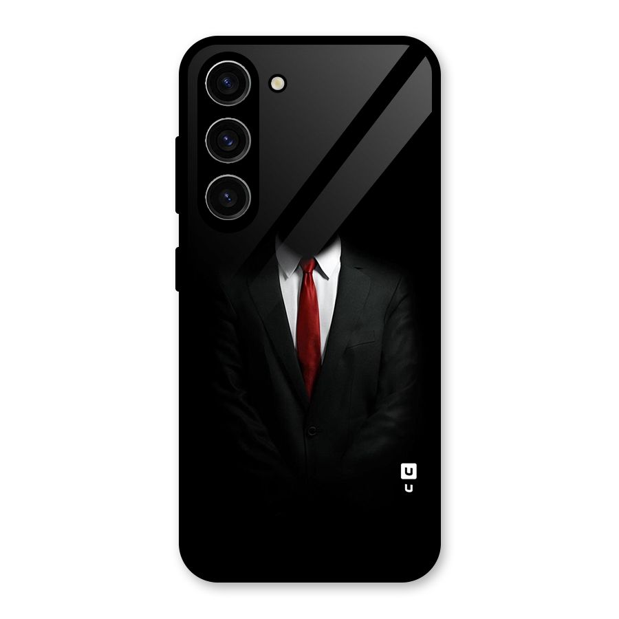 Anonymous Suit Glass Back Case for Galaxy S23
