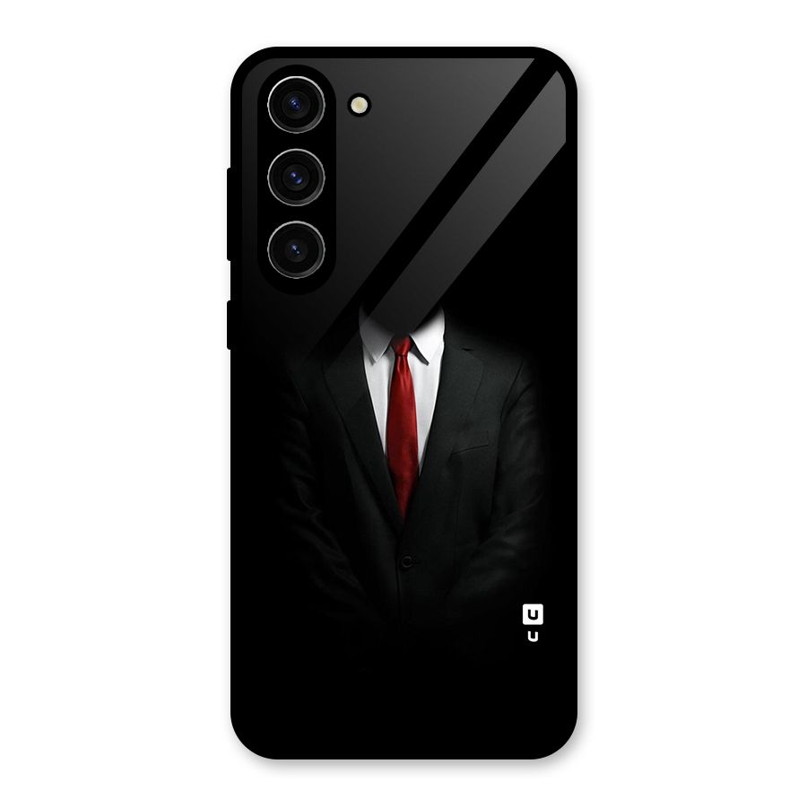Anonymous Suit Glass Back Case for Galaxy S23 Plus