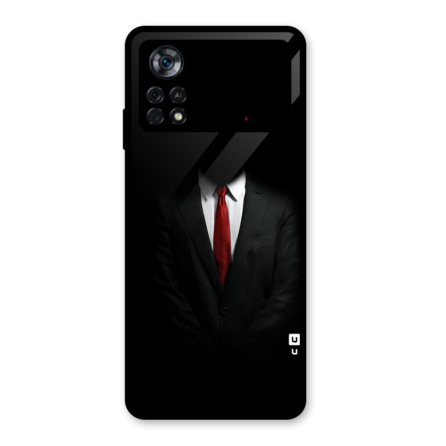 Anonymous Suit Glass Back Case for Poco X4 Pro 5G