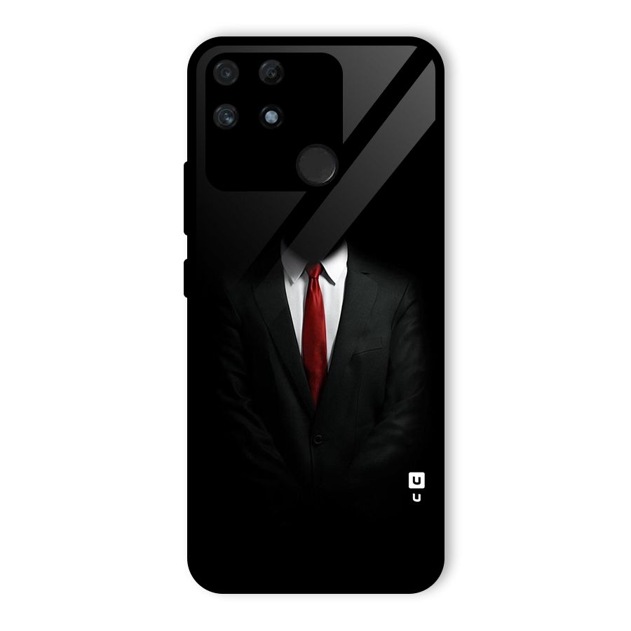 Anonymous Suit Glass Back Case for Realme Narzo 50A