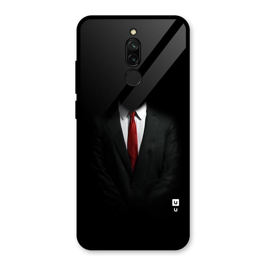Anonymous Suit Glass Back Case for Redmi 8