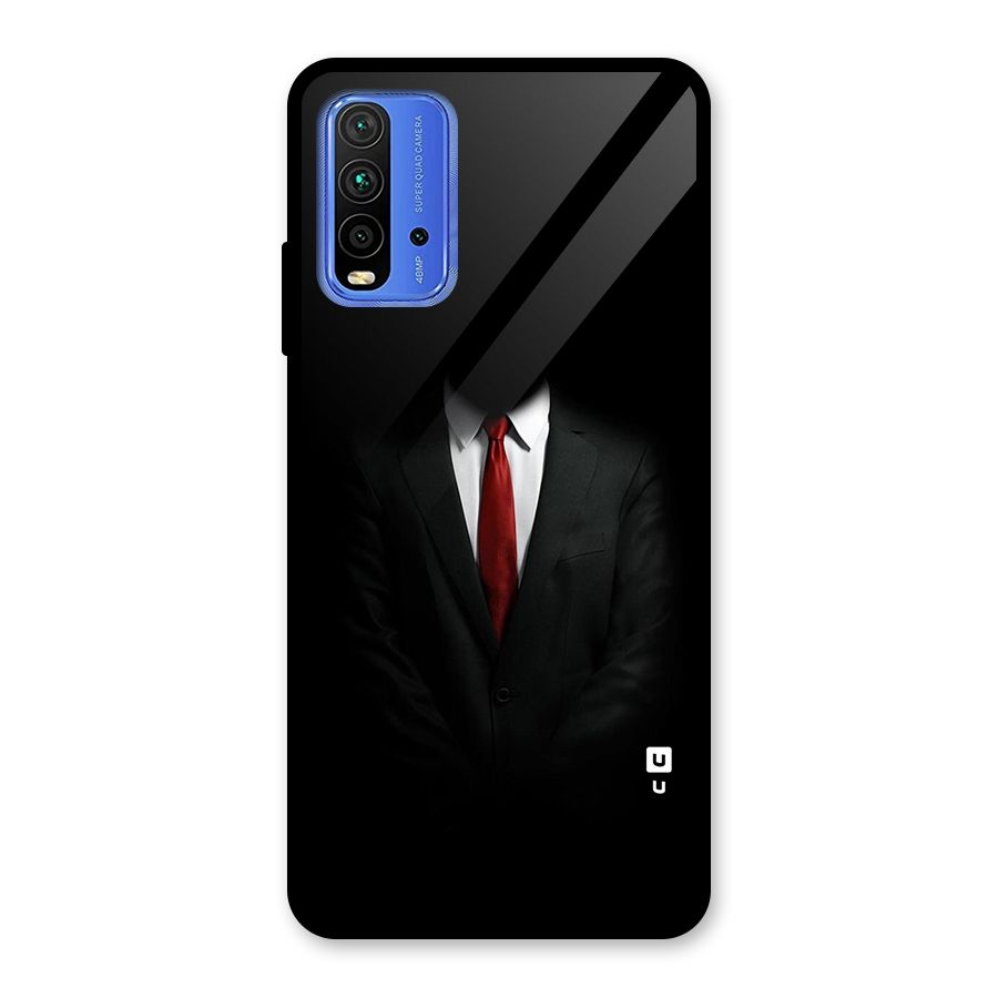 Anonymous Suit Glass Back Case for Redmi 9 Power
