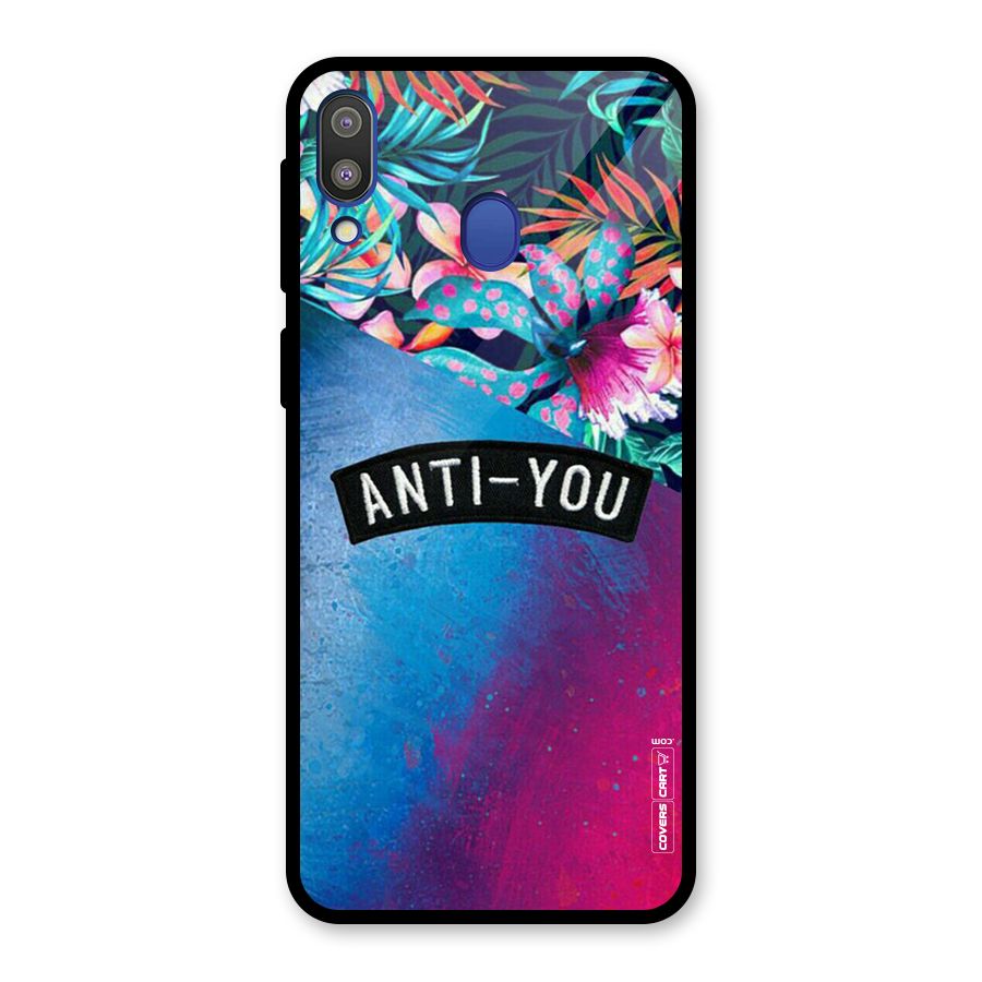Anti You Glass Back Case for Galaxy M20