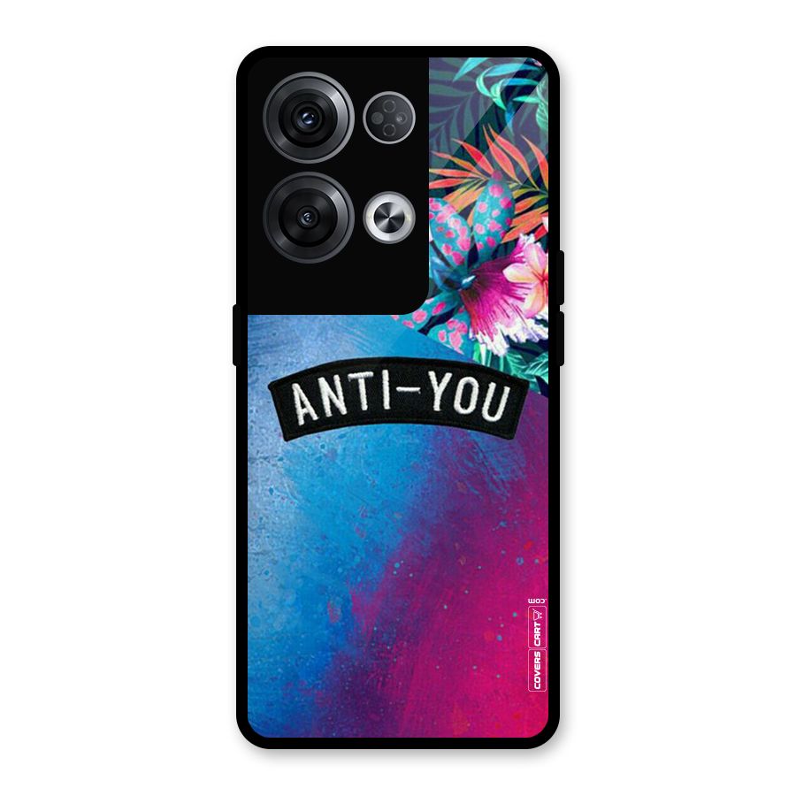 Anti You Glass Back Case for Oppo Reno8 Pro 5G