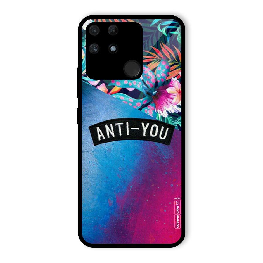 Anti You Glass Back Case for Realme Narzo 50A
