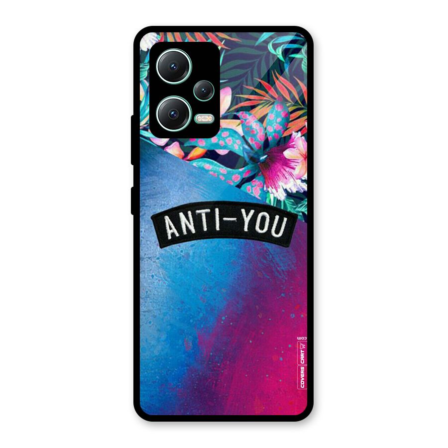 Anti You Glass Back Case for Redmi Note 12 5G
