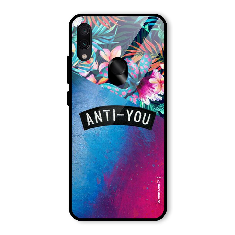 Anti You Glass Back Case for Redmi Note 7 Pro