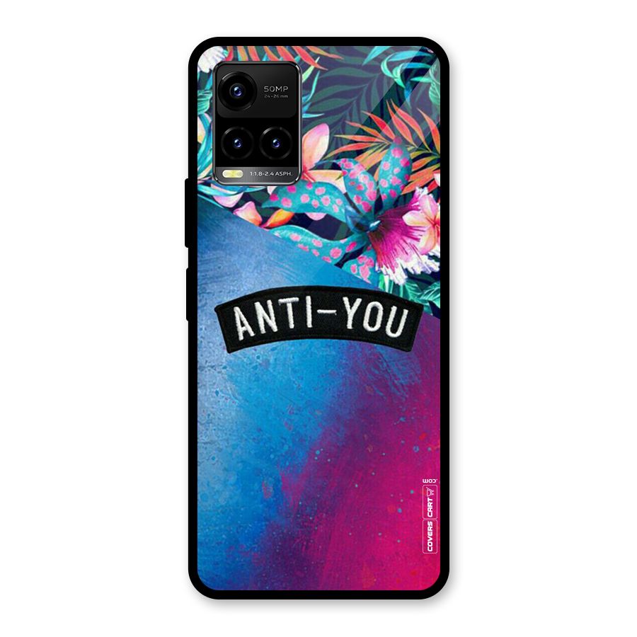 Anti You Glass Back Case for Vivo Y21T