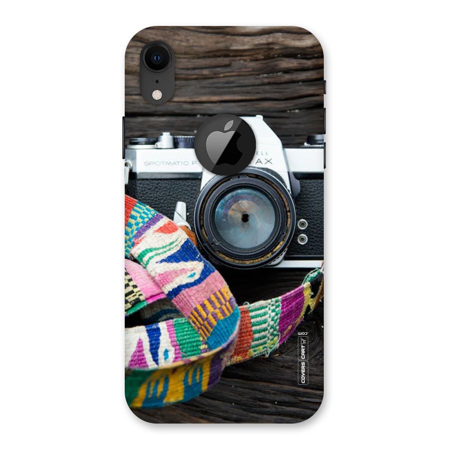 Antique Camera Back Case for iPhone XR Logo Cut
