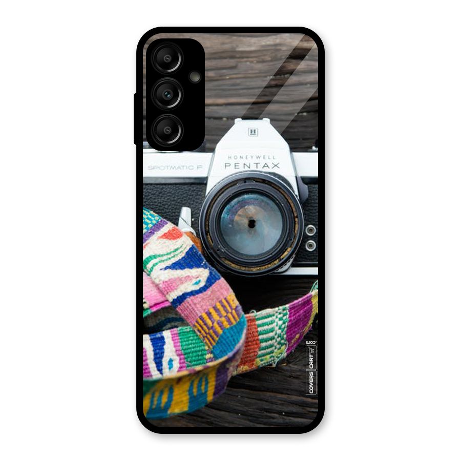 Antique Camera Glass Back Case for Galaxy A14 5G