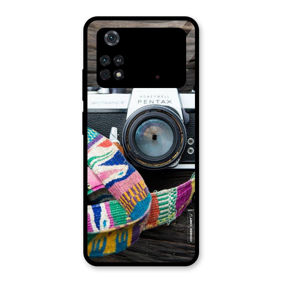 Antique Camera Glass Back Case for Poco M4 Pro 4G
