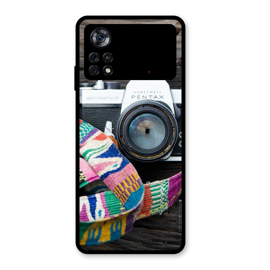 Antique Camera Glass Back Case for Poco X4 Pro 5G