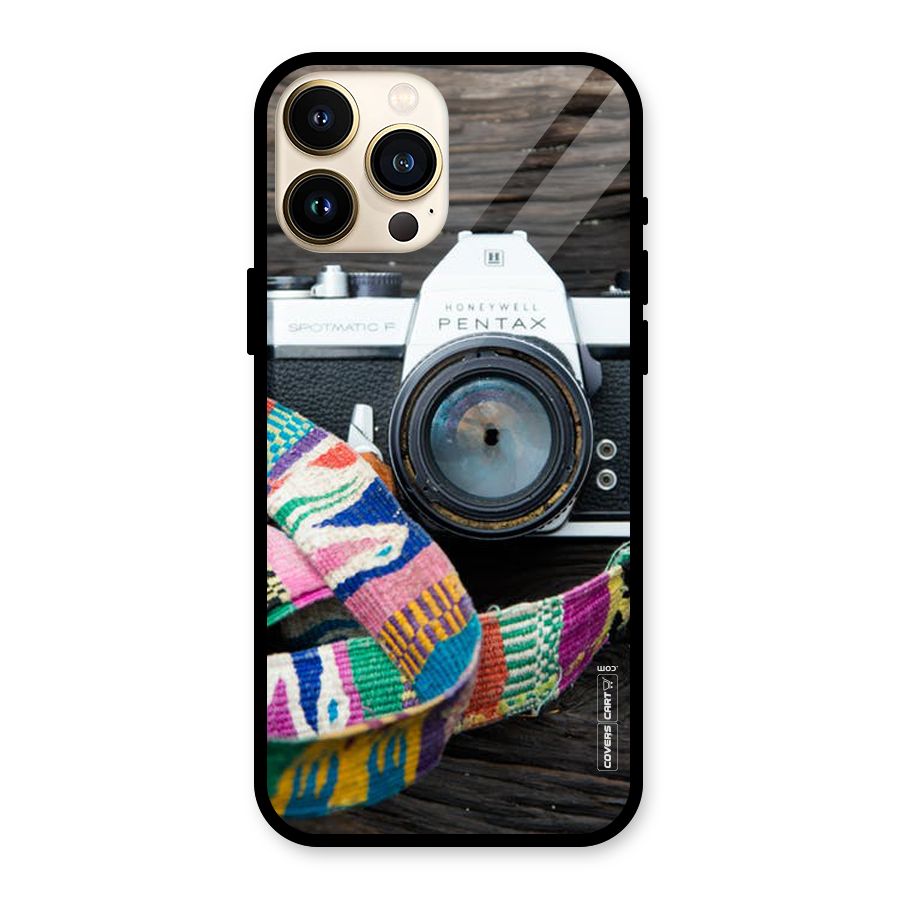 Antique Camera Glass Back Case for iPhone 13 Pro Max