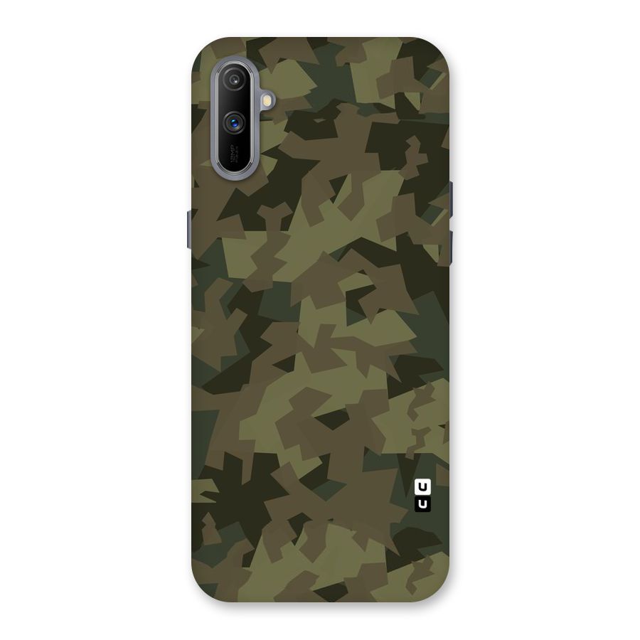 Army Abstract Back Case for Realme C3