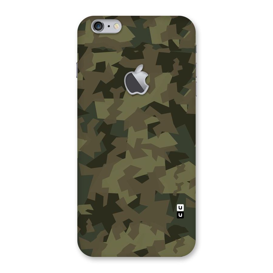 Army Abstract Back Case for iPhone 6 Plus 6S Plus Logo Cut