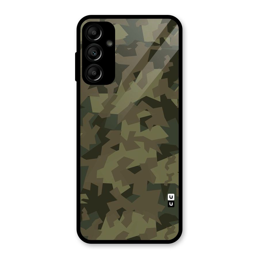 Army Abstract Glass Back Case for Galaxy A14 5G