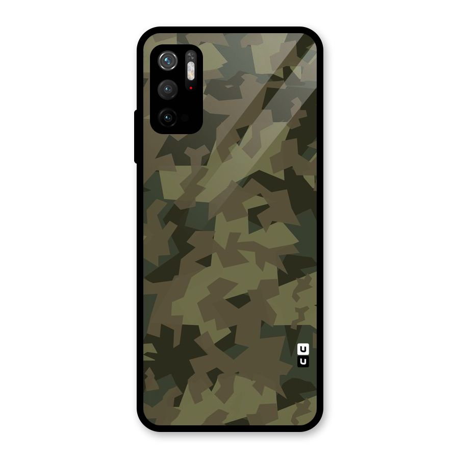 Army Abstract Glass Back Case for Poco M3 Pro 5G