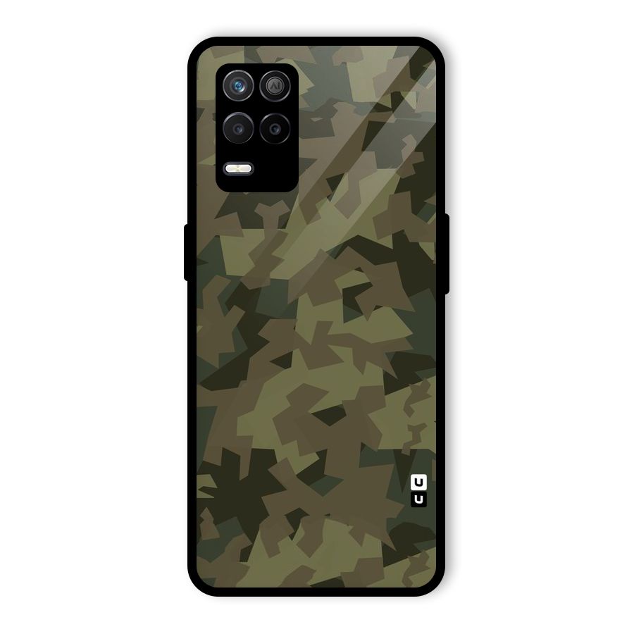 Army Abstract Glass Back Case for Realme 8 5G