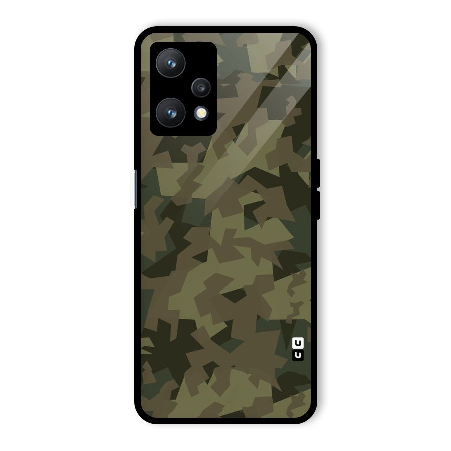 Army Abstract Glass Back Case for Realme 9 Pro 5G