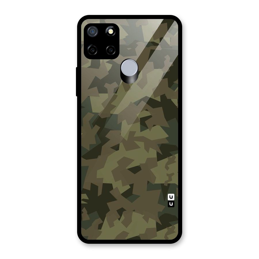 Army Abstract Glass Back Case for Realme Narzo 20