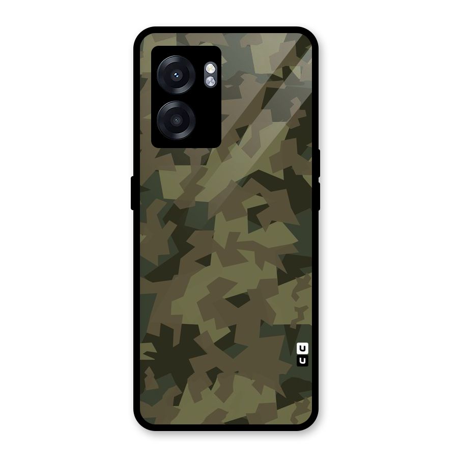Army Abstract Glass Back Case for Realme Narzo 50 5G