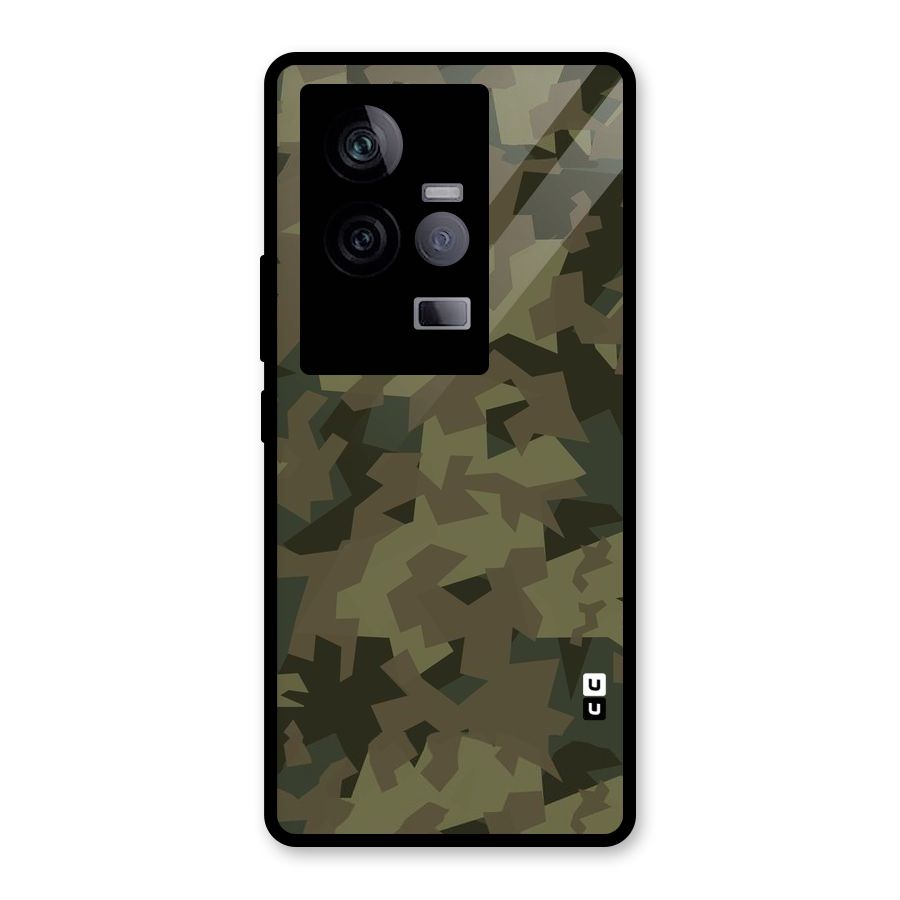 Army Abstract Glass Back Case for Vivo iQOO 11 5G