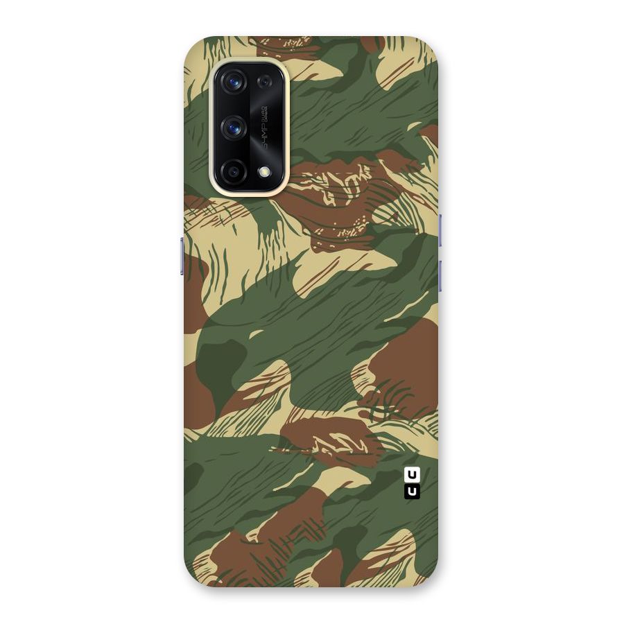 Army Design Glass Back Case for Realme X7 Pro