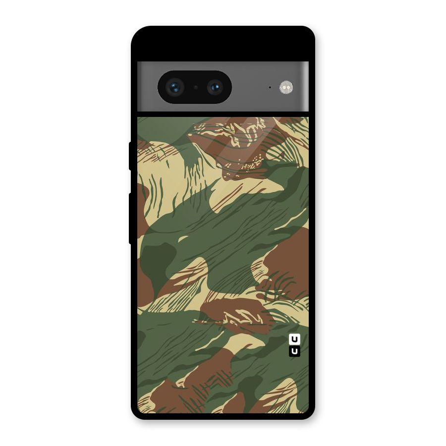 Army Design Glass Back Case for Google Pixel 7