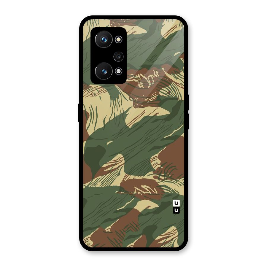 Army Design Glass Back Case for Realme GT Neo 3T