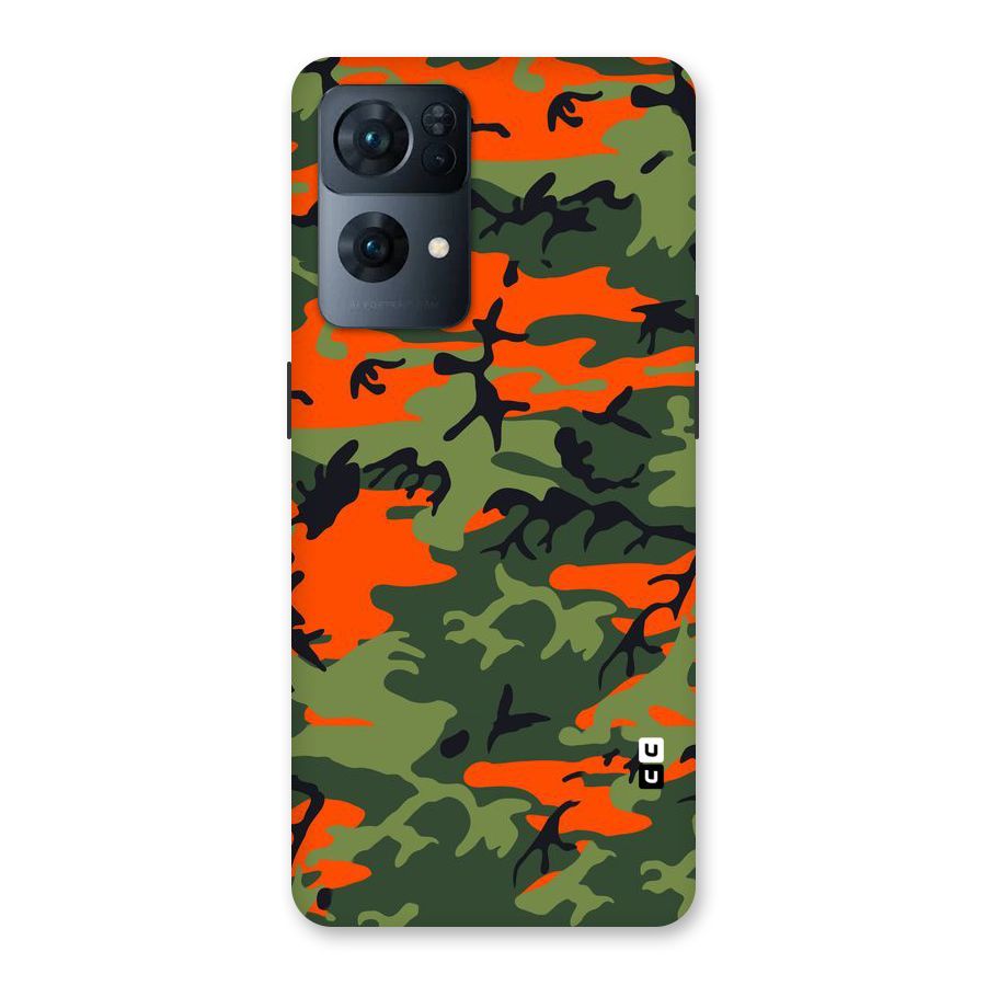 Army Pattern Back Case for Oppo Reno7 Pro 5G