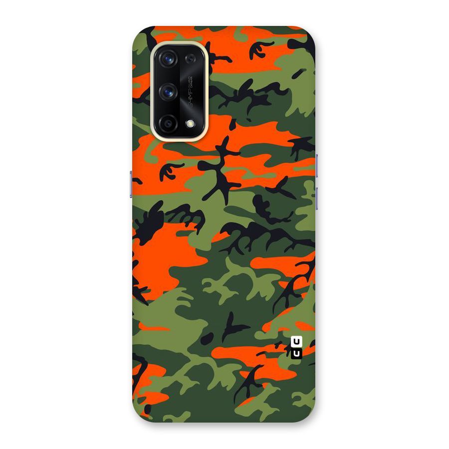 Army Pattern Glass Back Case for Realme X7 Pro