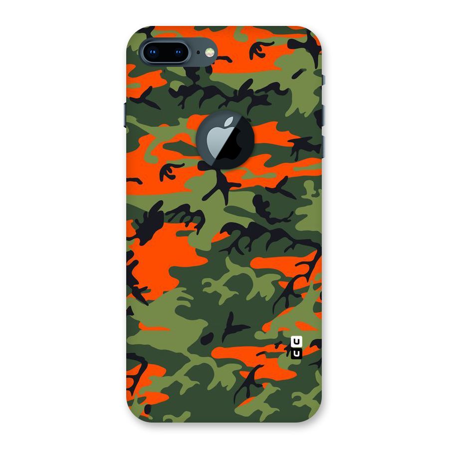 Army Pattern Back Case for iPhone 7 Plus Logo Cut