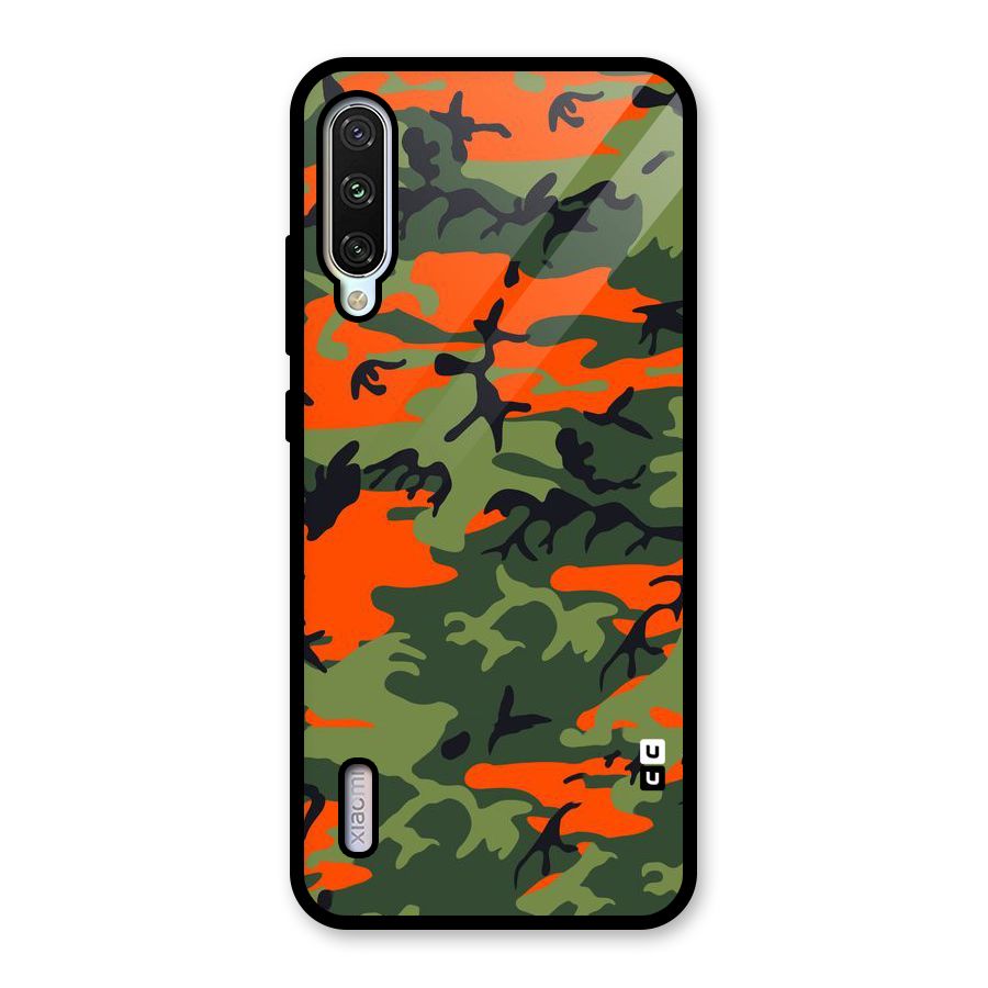 Army Pattern Glass Back Case for Mi A3