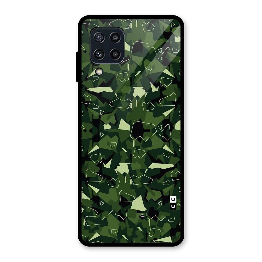 Army Shape Design Glass Back Case for Galaxy M32
